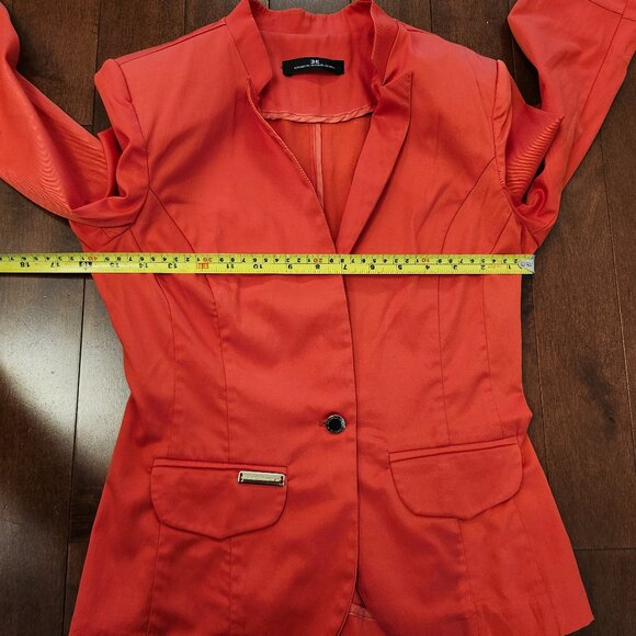 Elisabetta Franchi Celyn women's orange blazer in size XS - Picture 4 of 8